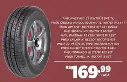 DB Supermercados Pneu fastway c1 175/75r13 84t tl oferta