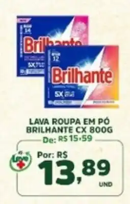 Araújo Supermercados Lava roupa em pó brillhante oferta