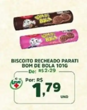 Araújo Supermercados biscoito recheado parati bom de bola oferta