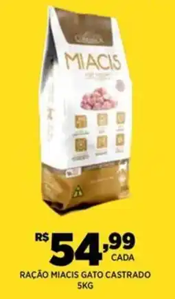 DB Supermercados Ração miacis gato castrado oferta