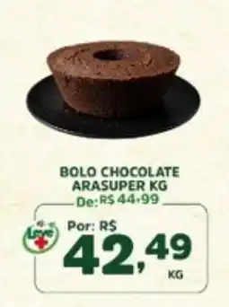 Araújo Supermercados bolo chocolate oferta