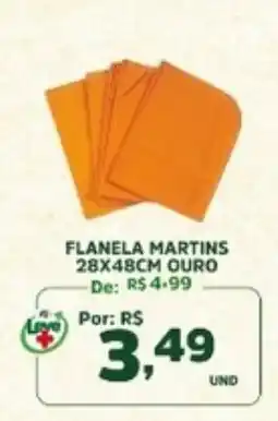 Araújo Supermercados Flanelas martins 28x48cm ouro oferta