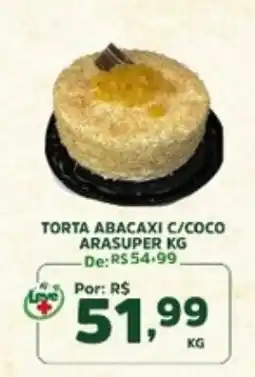 Araújo Supermercados torta abacaxi c/coco oferta