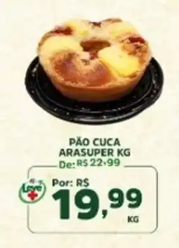 Araújo Supermercados pão cuca arasuper kg oferta