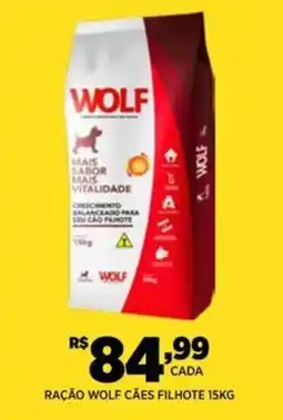 DB Supermercados Raçao wolf cães filhote oferta