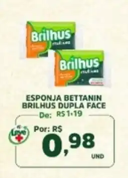 Araújo Supermercados esponja bettanin brilhus dupla face oferta