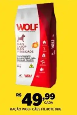DB Supermercados Raçao wolf cães filhote oferta