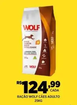 DB Supermercados Raçao wolf cães adulto oferta