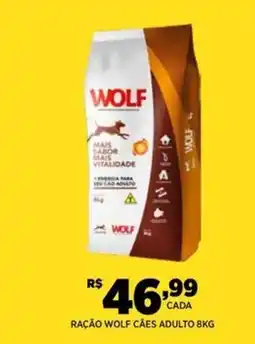 DB Supermercados Raçao wolf cães adulto oferta