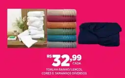 DB Supermercados toalha banho/lençol oferta