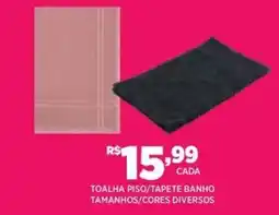 DB Supermercados toalha piso/tapete banho oferta
