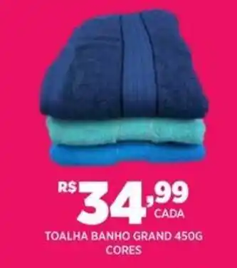 DB Supermercados Toalha banho grand cores oferta