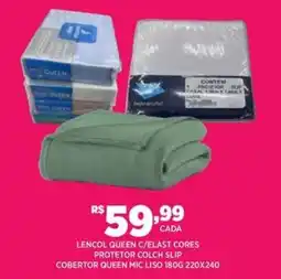DB Supermercados Lençol queen c/ elast cores oferta