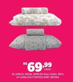 DB Supermercados Jg lencol royal simples kali casal oferta