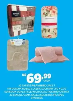 DB Supermercados Jg tapete p/banheiro 2pcs 7 oferta