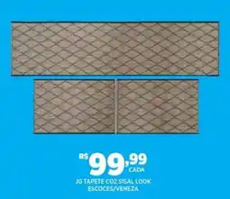 DB Supermercados Jg tapete coz sisal look escoces/veneza oferta