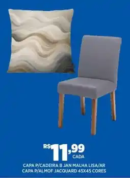 DB Supermercados capa p/ cadeira b jan malha lisa/ar oferta