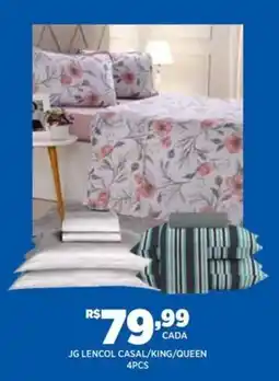 DB Supermercados Jg lençol casal/king/queen oferta