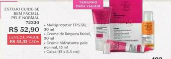 O Boticário Estojo Cuide-se Bem Faciall Pele Normal oferta