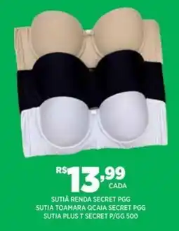 DB Supermercados Sutiã renda secret pgg oferta