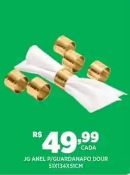 DB Supermercados Jg anel p/guardanapo dour oferta