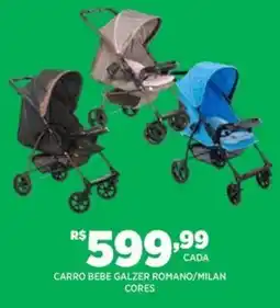 DB Supermercados Carro bebe galzer romano/milan cores oferta