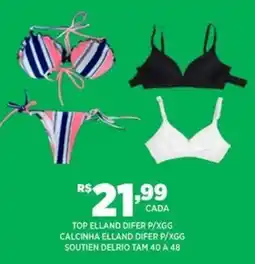 DB Supermercados Top elland difer p/xgg calcinha elland difer p/xgg soutien delrio tam 40 a 48 oferta