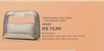 O Boticário Nécessaire Com Visor + Nécessaire Mini oferta
