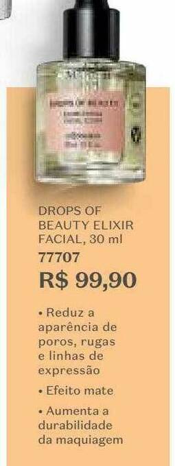 O Boticário Drops Of Beauty Elixir Facial oferta