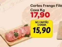 Chama Supermercados Cortes Frango Filé Coxa Kg oferta