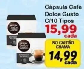 Chama Supermercados Cápsula Café Dolce Gusto C/10 Tipos oferta