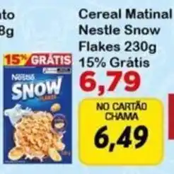 Chama Supermercados Cereal matina nestle snow flakes oferta