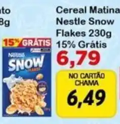 Cereal matina nestle snow flakes