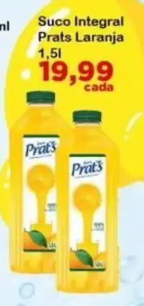 Chama Supermercados Suco Integral Prats Laranja oferta