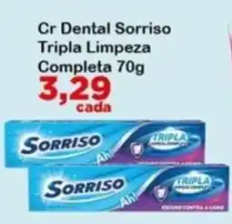 Chama Supermercados Cr Dental Sorriso tripla limpeza completa oferta