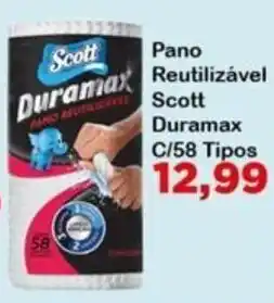 Chama Supermercados Pano reutilizável scott duramax oferta