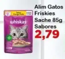 Chama Supermercados Alim Gatos Friskies Sache 85g Sabores oferta