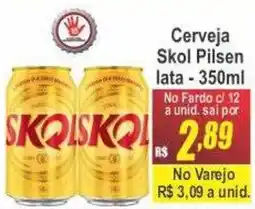 Serrano Supermercado Cerveja Skol Pilsen oferta