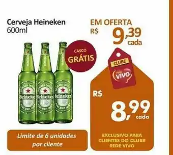 Rede Vivo Cerveja Heineken oferta