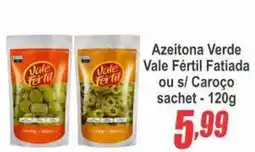 Serrano Supermercado Azeitona Verde Vale Fértil Fatiada ou s/ Caroço oferta