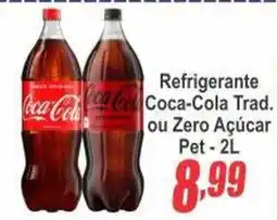 Serrano Supermercado Refrigerante Coca-Cola Trad. ou Zero Açúcar oferta