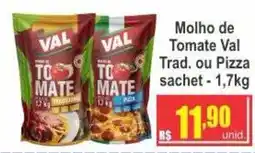 Serrano Supermercado Molho de Tomate Val Trad. ou Pizza oferta