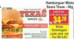 Serrano Supermercado Hambúrguer Misto Texas Burger Tradicional oferta
