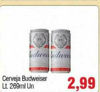 Spani Atacadista Cerveja Budweiser Lt. oferta