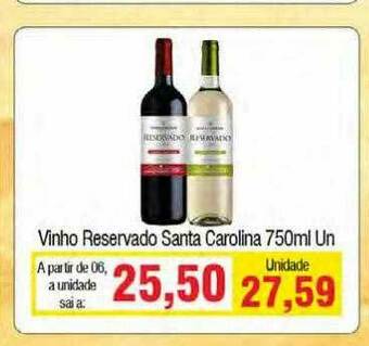 Spani Atacadista Vinho Reservado Santa Carolina oferta