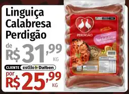 Supermercado Dalben Linguiça Calabresa Perdigão oferta