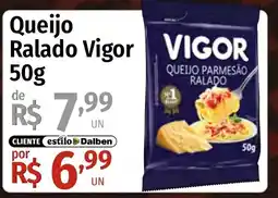 Supermercado Dalben Queijo Ralado Vigor oferta