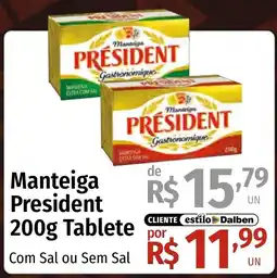 Supermercado Dalben Manteiga President oferta