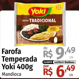 Supermercado Dalben Farofa temperada yoki mandioca oferta