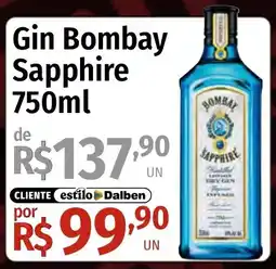 Supermercado Dalben Gin Bombay Sapphire oferta